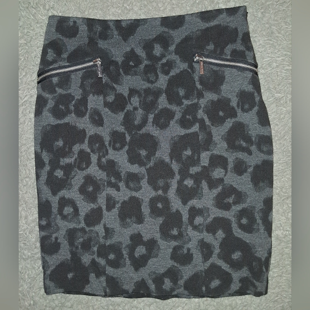 Michael Kors Gray And Black Skirt